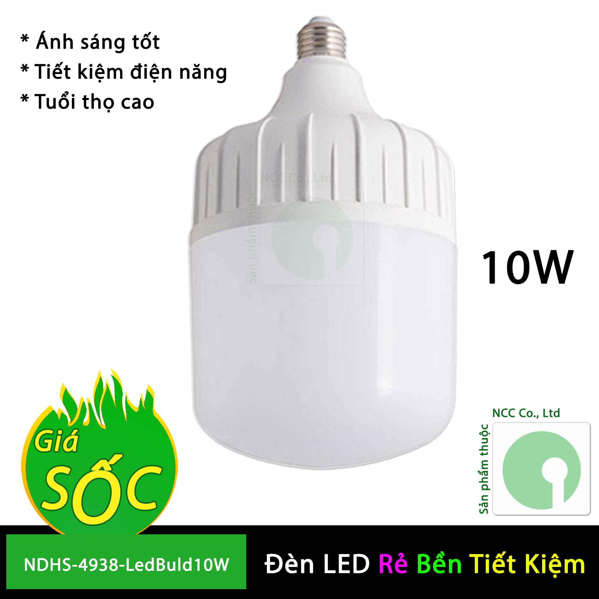Bóng đèn Led Buld 40W - Led trụ tiết kiệm điện dành cho gia đình và công trình - NDHS-4389-LedBuld40W (Trắng)