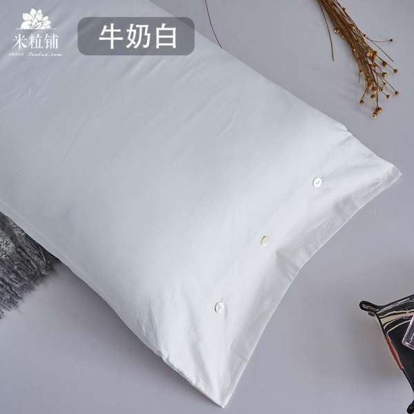 Cao Cấp 60 Ai Cập Cotton Chất Lượng Cao Mềm Mại Vỏ Gối 100% Cotton Đơn Gối Màu Đồng Bằng 100% Cotton Vỏ Gối Một Cặp