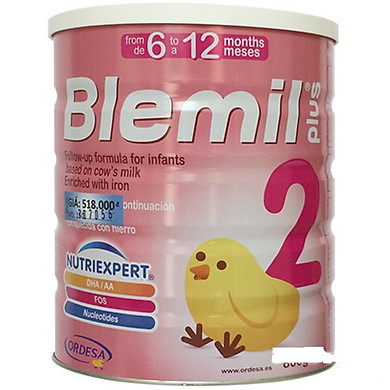 Sữa Bột Blemil 2 Plus 800g từ 6-12 tháng combo 2 hộp