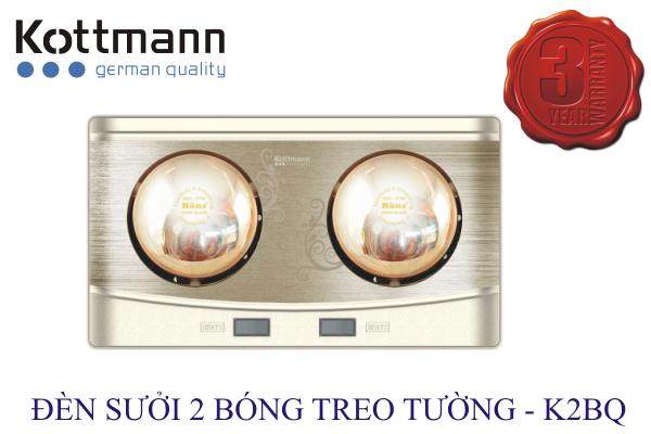 Đèn sưởi nhà tắm Kottmann 2 bóng - K2B-Q