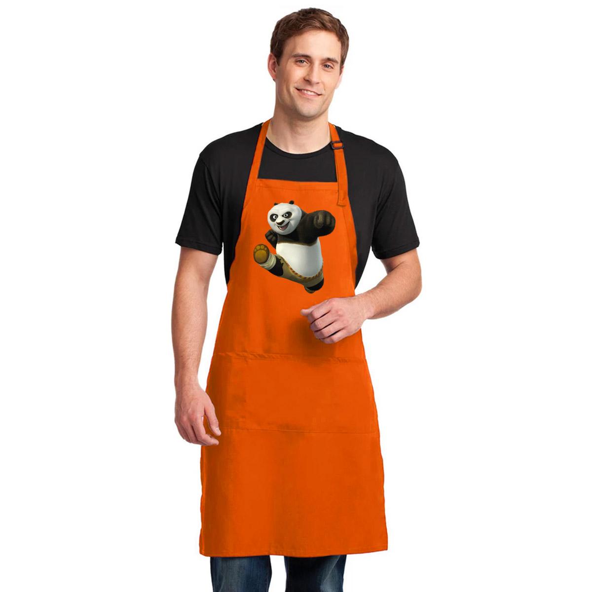 TẠP DỀ LÀM BẾP IN HÌNH GẤU TRÚC PANDA NHẢY MÚA