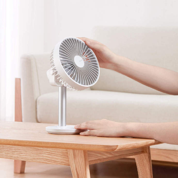 QUẠT MINI TÍCH ĐIỆN JISULIFE F7A