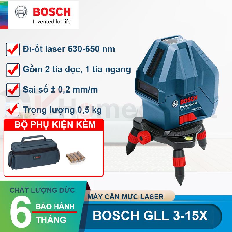 Máy cân bằng mực laser Bosch GLL 3-15X
