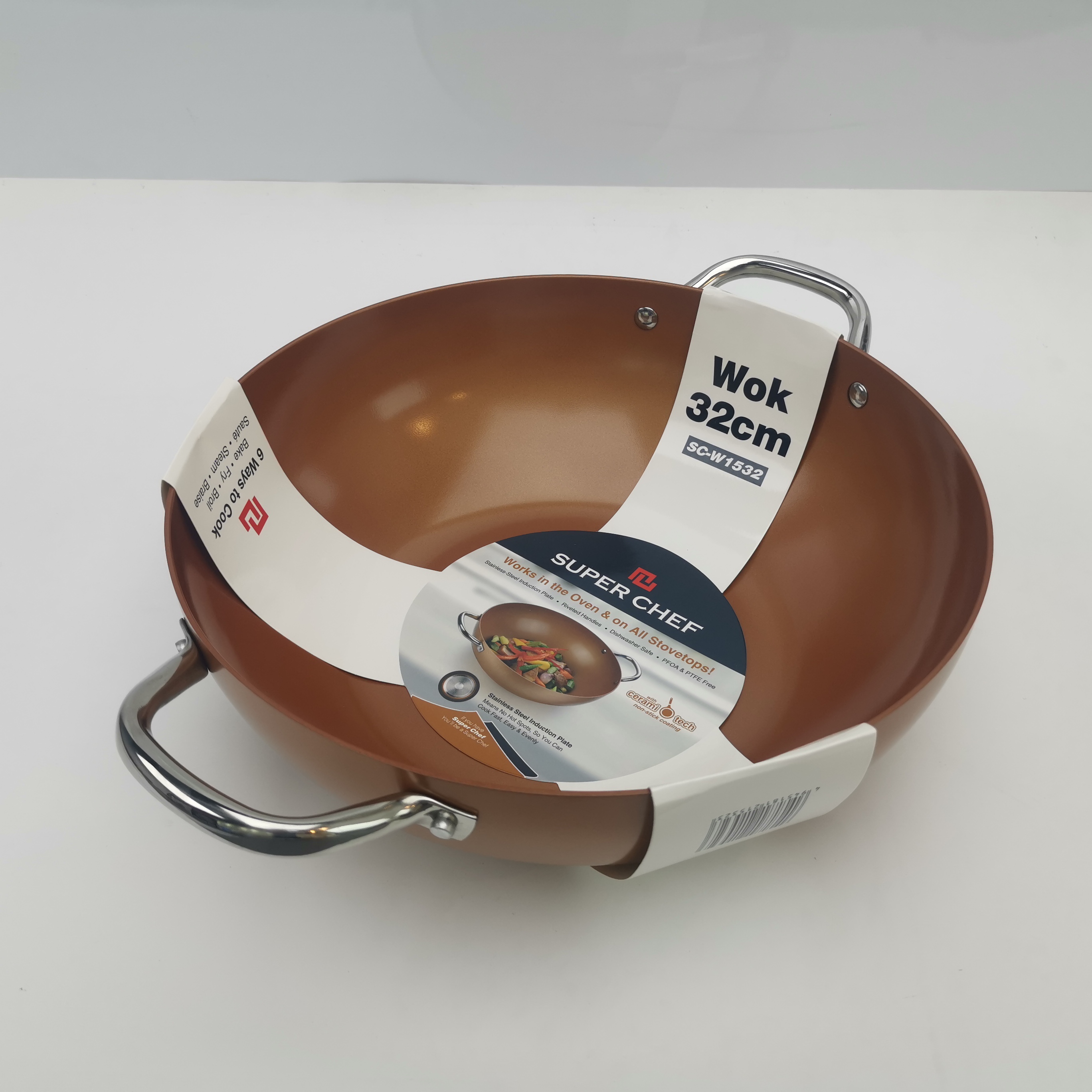 CHẢO XÀO SUPER CHEF SC-W1536 36CM