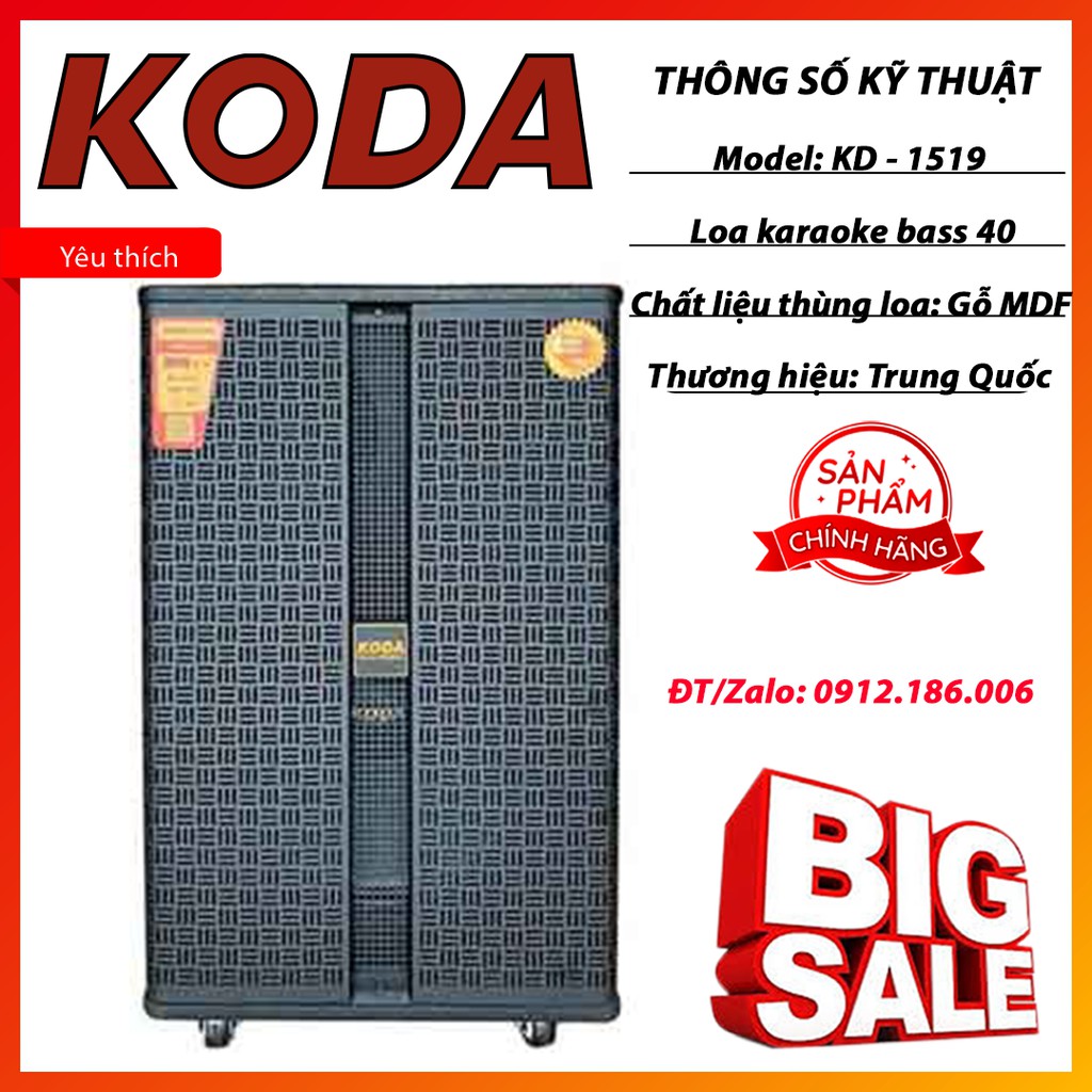 LOA DI ĐỘNG KODA KD-1519