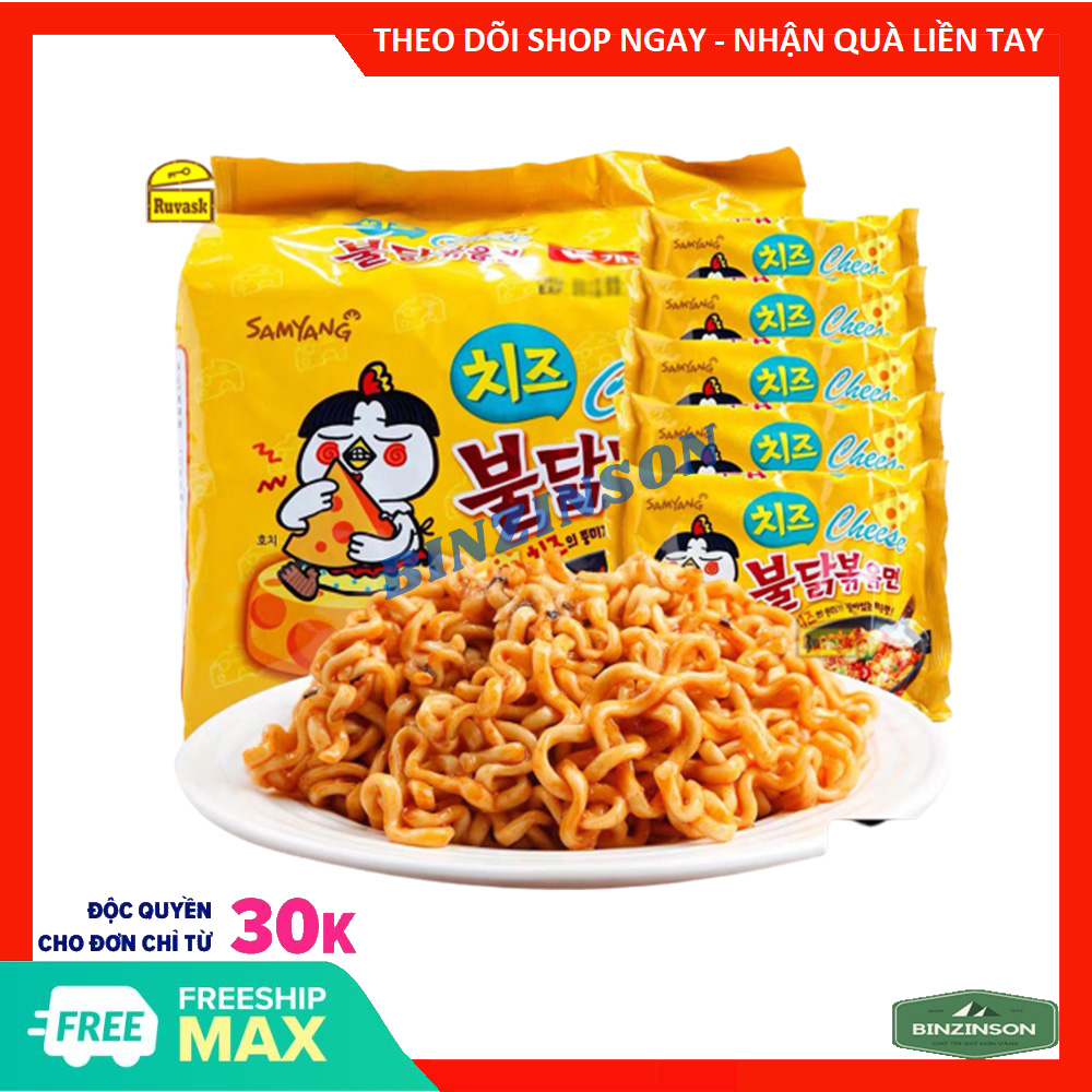 Mì SamYang phô mai 140g combo 15 gói