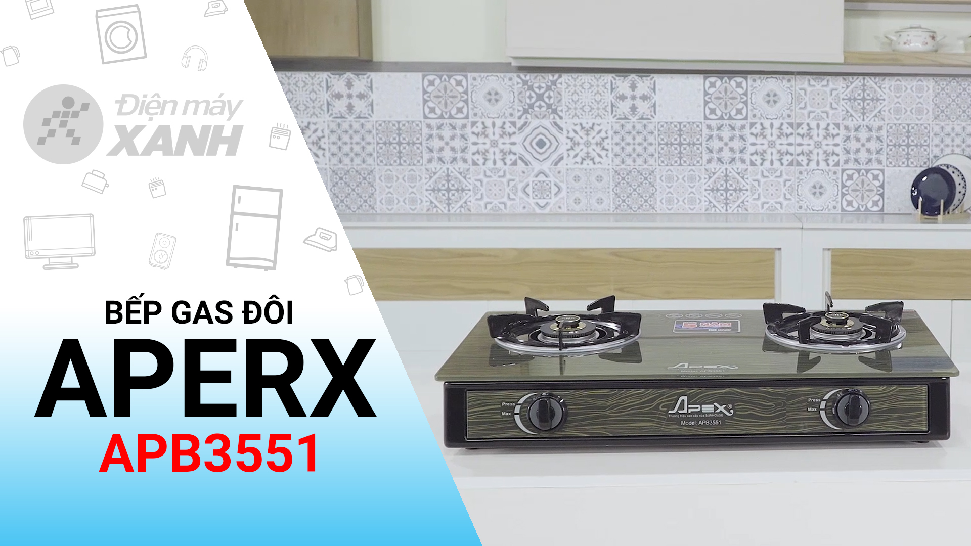 Bếp gas Sunhouse Apex APB3551