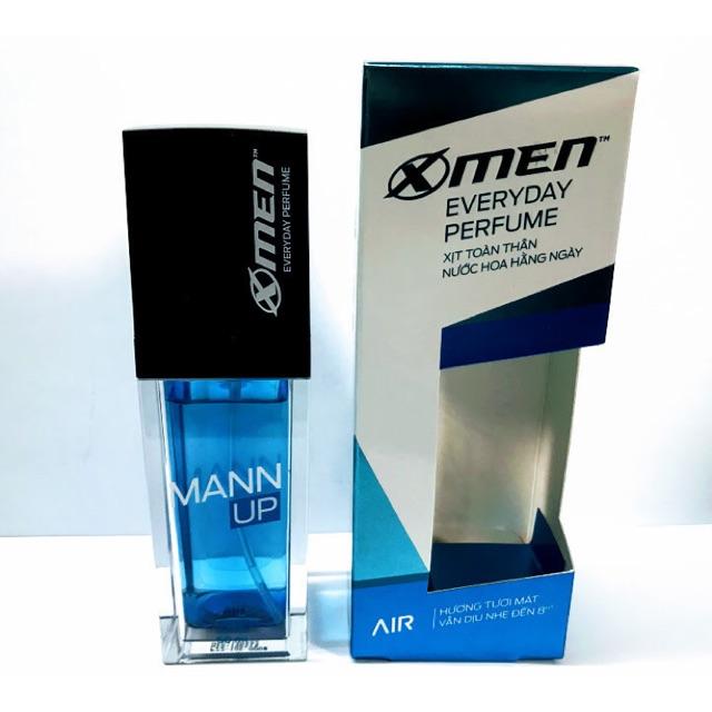 Xịt Nước Hoa X-Men Everyday Perfume Mann Up Air 50ml