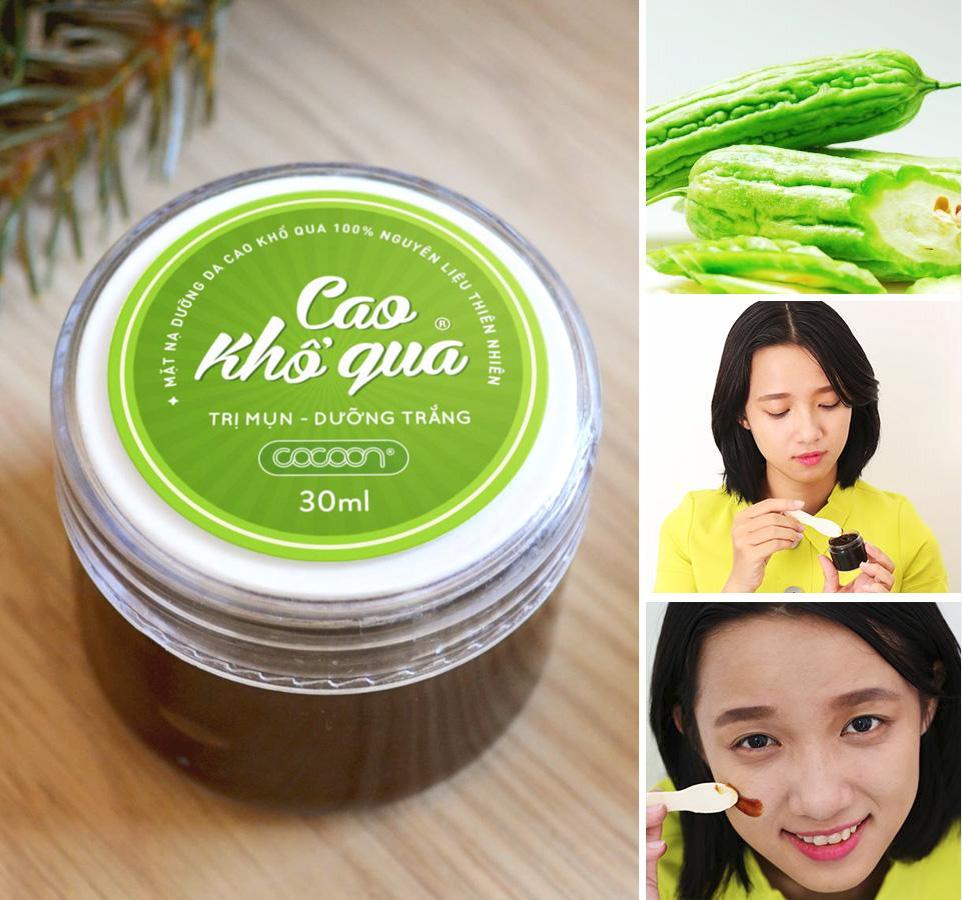 Mặt Nạ Thải Độ Da , Trị Mụn Ẩn Cocoon Cao Khổ Qua 30ml