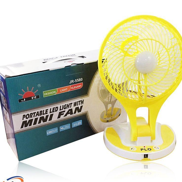 QUẠT SẠC TÍCH ĐIỆN ĐỂ BÀN JR-5580