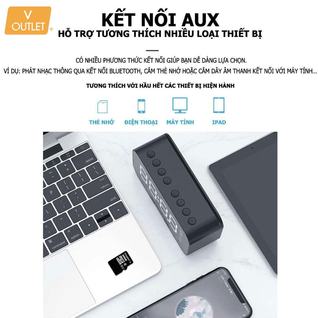 Loa bluetooth có đồng hồ led Suntek Kimiso K10