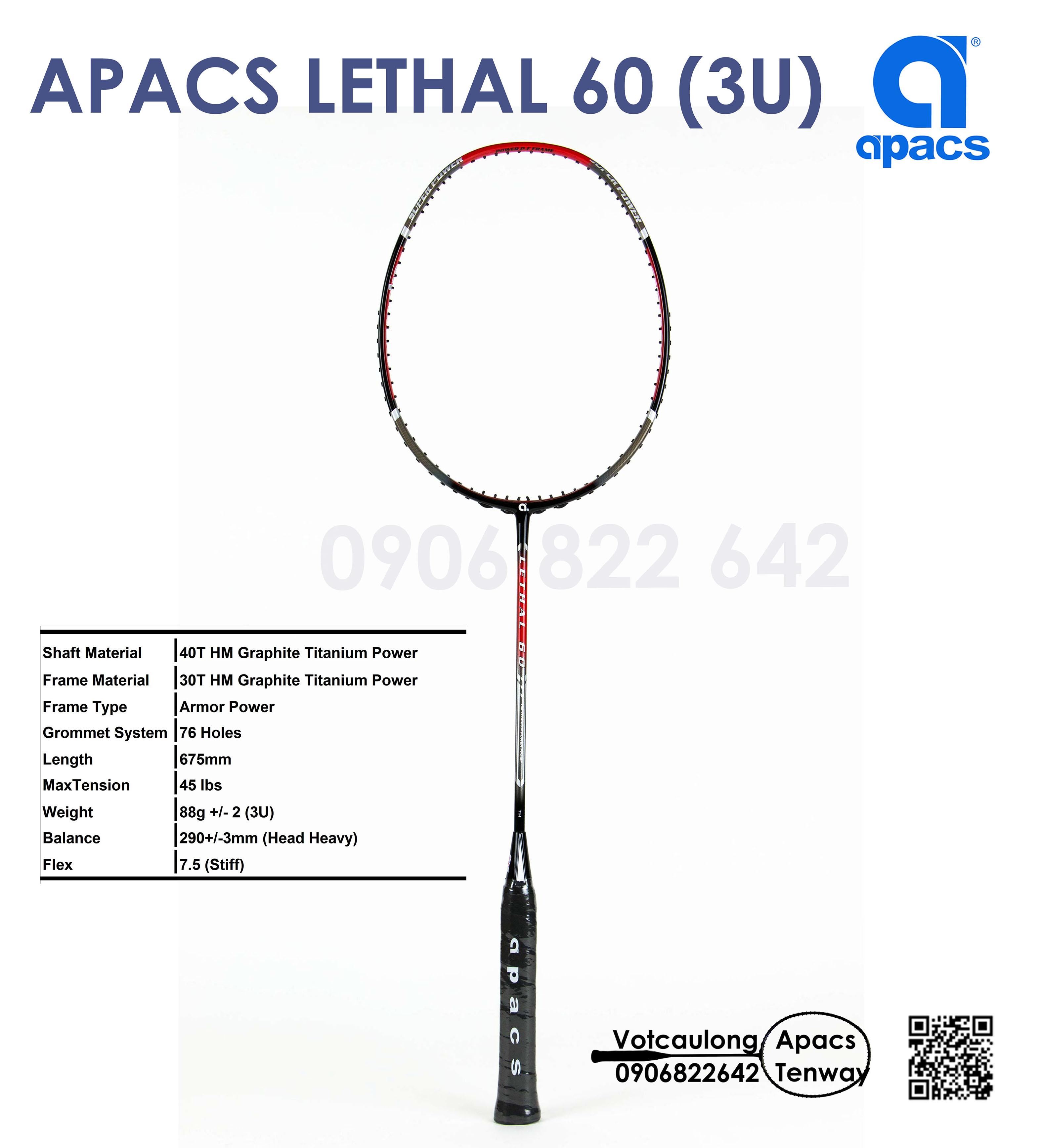 Vợt cầu lông Apacs Lethal 60
