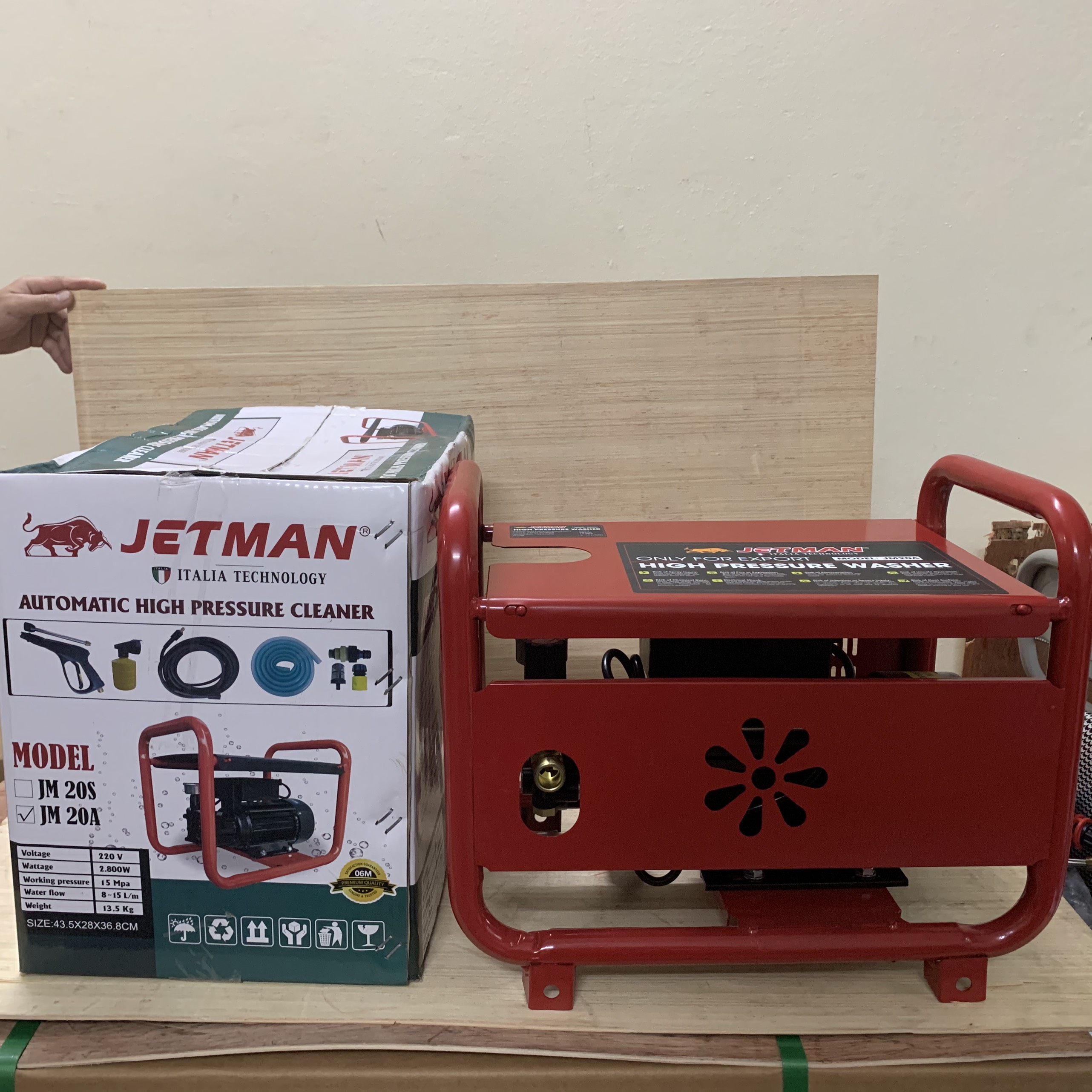 MÁY RỬA XE CHỈNH ÁP JETMAN JM20A