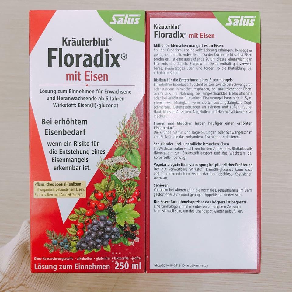 Dung dịch bổ sung sắt floradix Salus 250ml