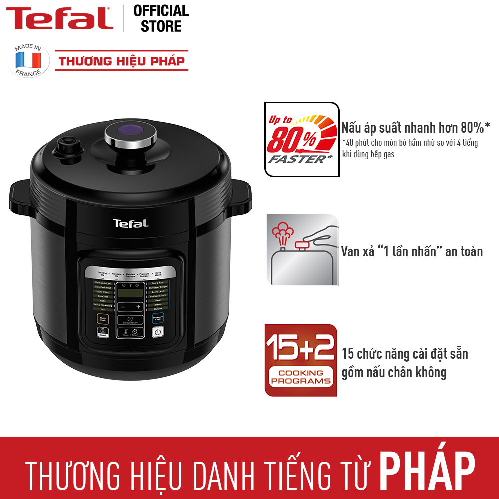 Nồi áp suất điện Tefal CY601868 6L