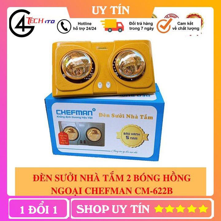 ĐÈN SƯỞI CHEFMAN CM-622B 2 BÓNG