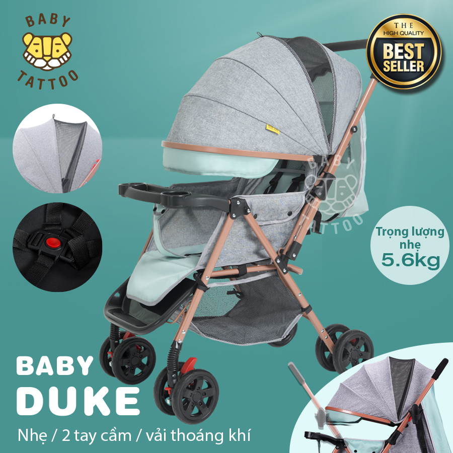 Xe đẩy em bé 2 chiều Baby Tattoo Duke