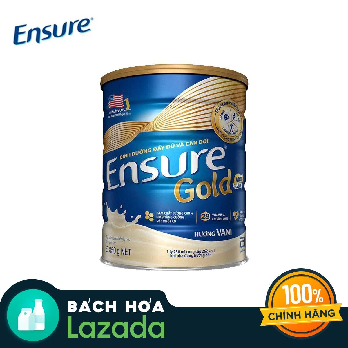 Sữa bột Abbott Ensure Gold 850G hương vani