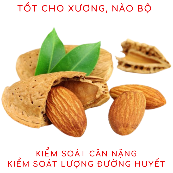 Hạnh nhân Almonds tách vỏ 500g