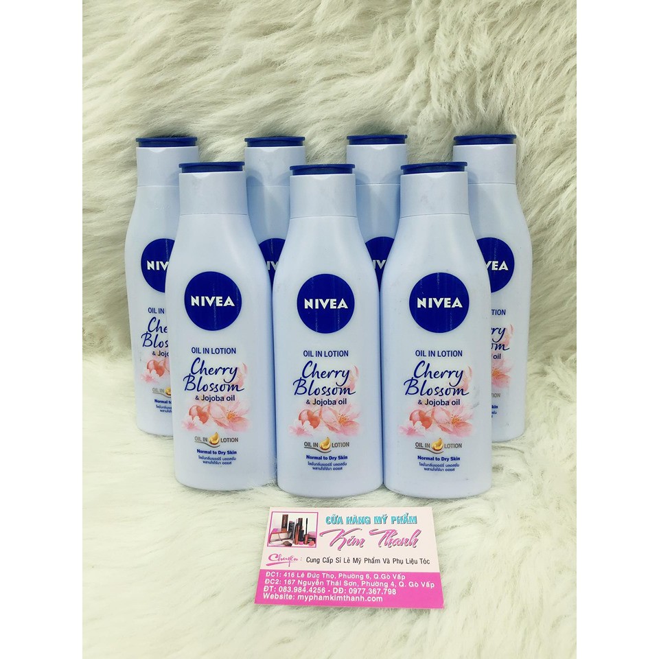 Sữa Dưỡng Thể Hương Hoa Anh Đào Nivea Cherry Blossom & Jojoba Oil 200ml