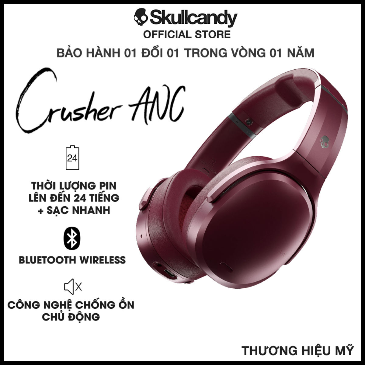 Tai nghe Skullcandy Crusher ANC