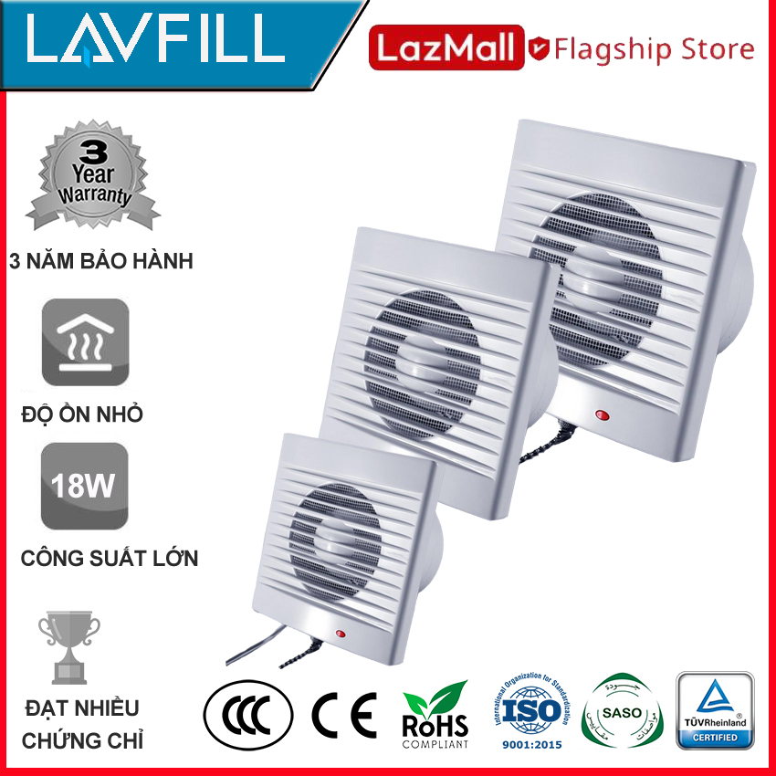 Quạt thông gió nhà tắm Lavfill LFWW-09E