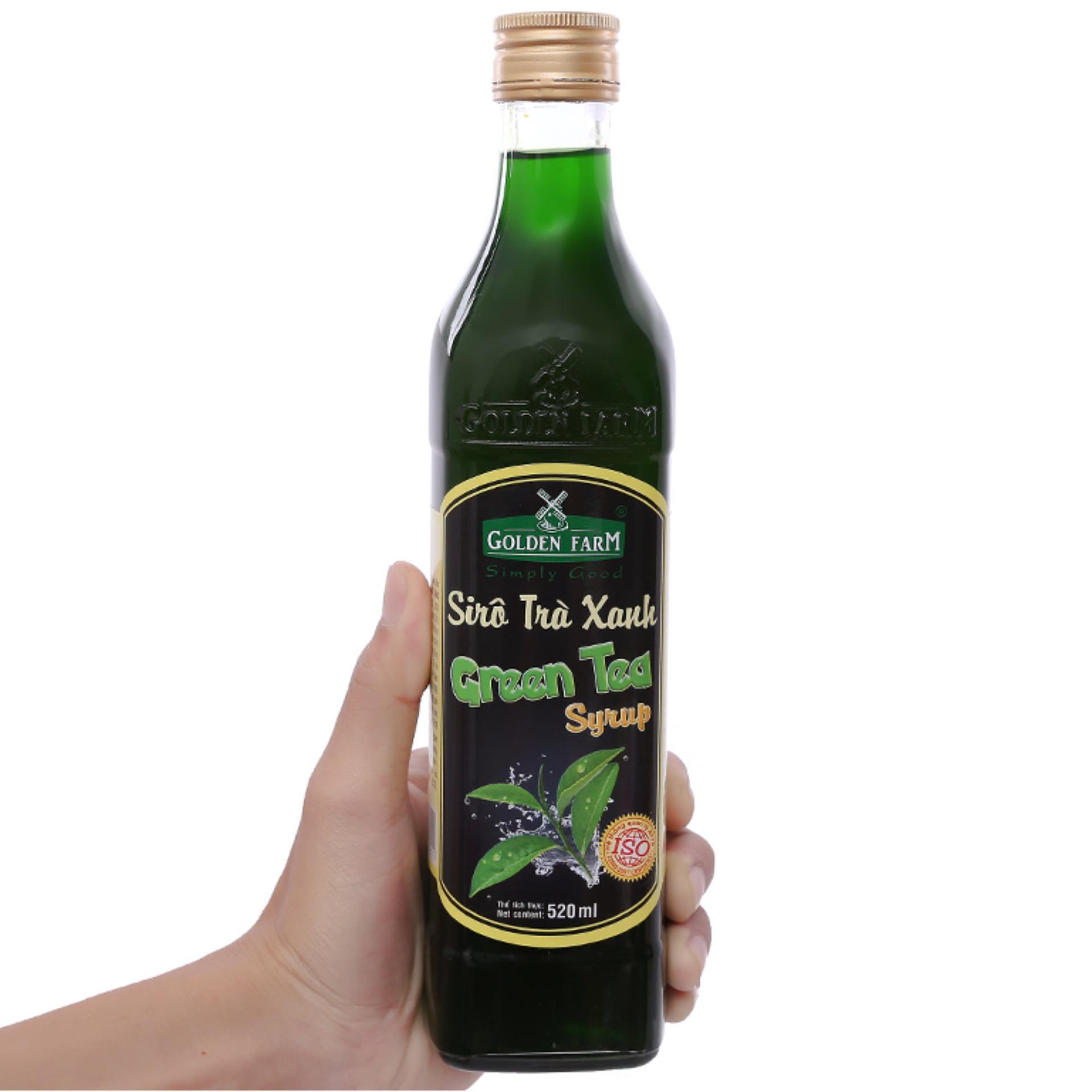 Siro Golden Farm trà xanh 520ml