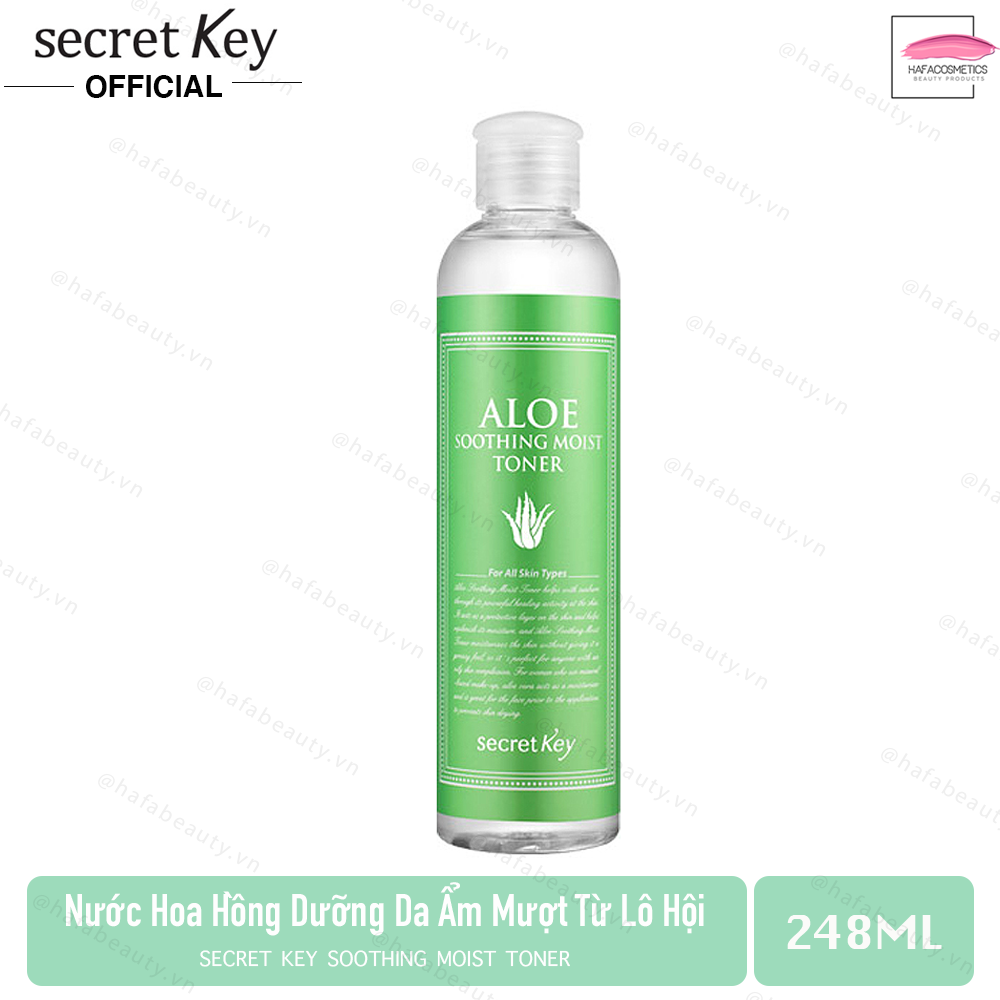 Nước Hoa Hồng Dưỡng Ẩm Sâu Secret Key Aloe Soothing Moist Toner 248ml