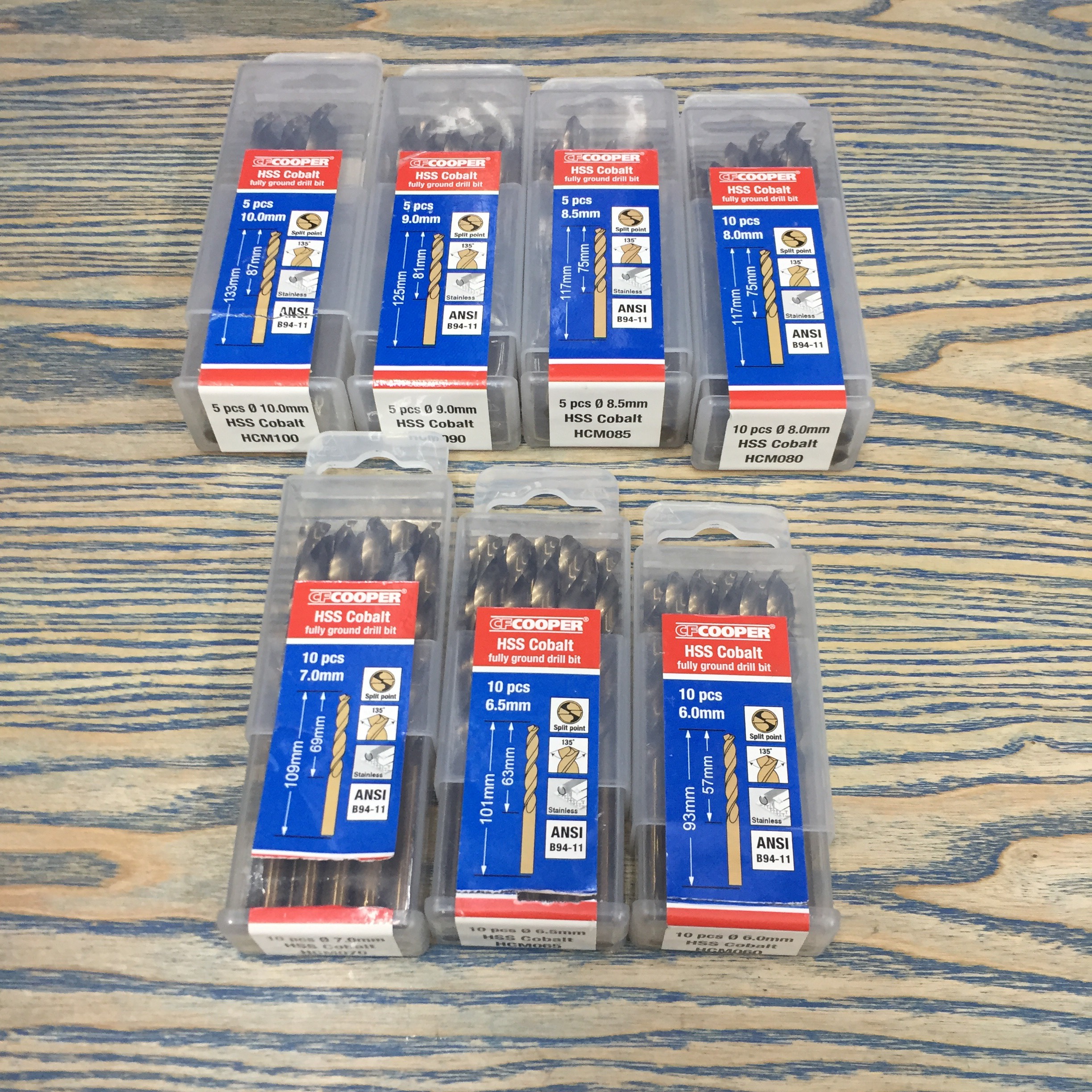 MŨI KHOAN THÉP INOX CFCOOPER HCM100