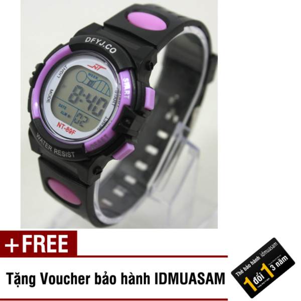 Nơi bán Đồng hồ điện tử trẻ em IDMUASAM 2441 (Tím) + Tặng kèm voucher bảo hành IDMUASAM