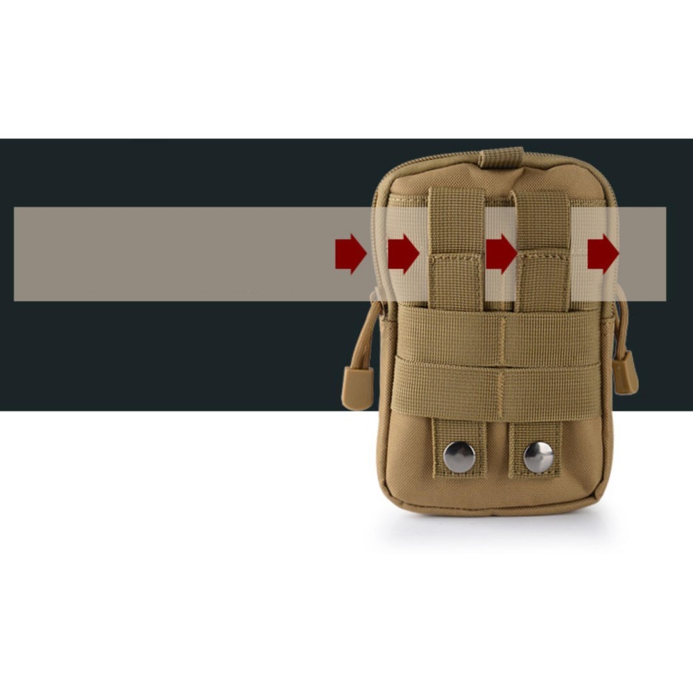 Túi EDC Đeo Hông Du Lịch Chống Nước Màu Đen