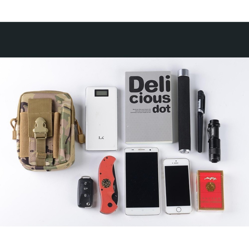 Túi EDC Đeo Hông Du Lịch Chống Nước Màu Đen