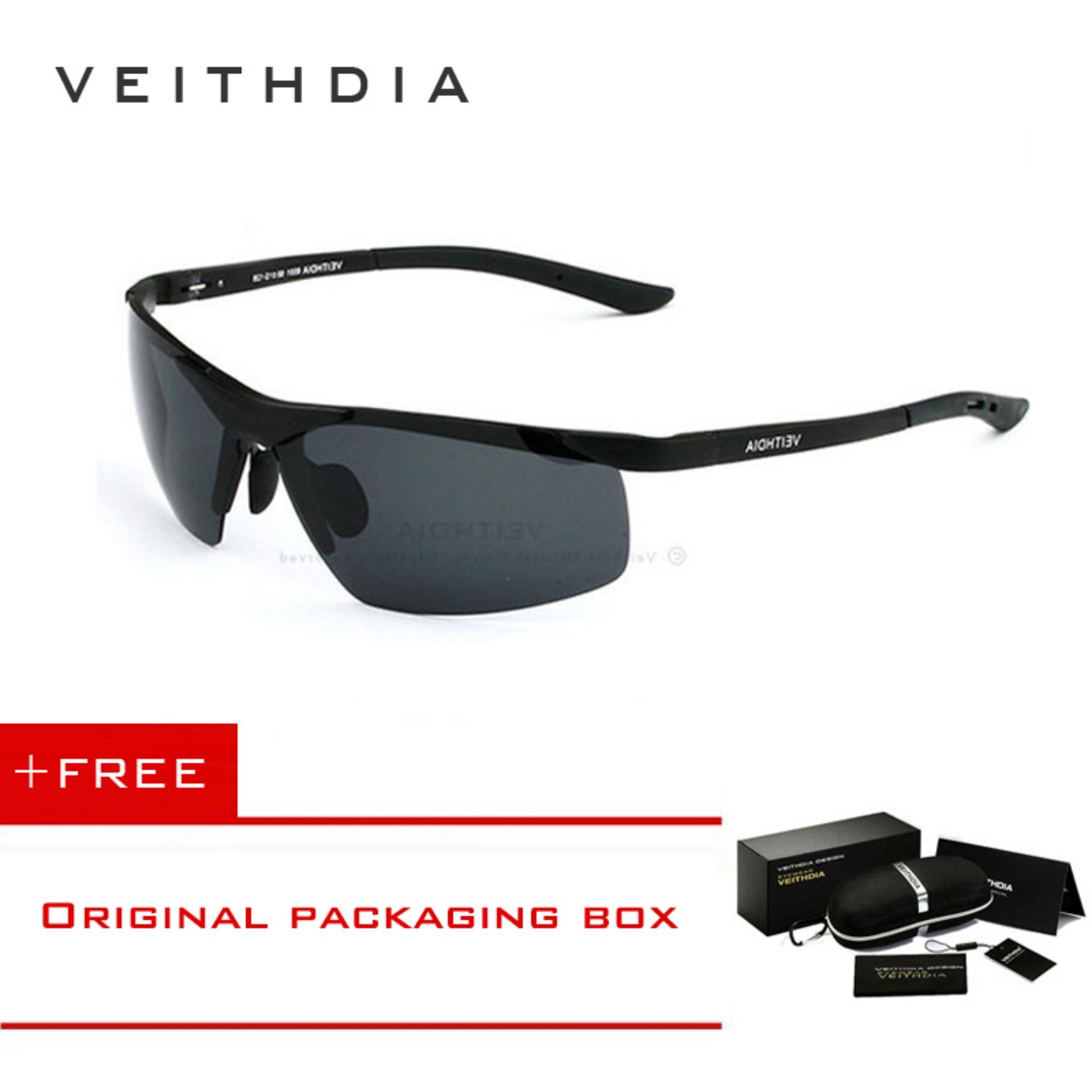 VEITHDIA แบรนด์ Alumunum แว่นตากันแดด Polarized UV400 แว่นตากันแดดกระจกเงา Rimless Rectangle บุรุษแว่นตากันแดดสำหรับผู้ชาย 6501 VEITHDIA แบรนด์ Alumunum แว่นตากันแดด Polarized UV400 แว่นตากันแดดกระจกเงา Rimless Rectangle บุรุษแว่นตากันแดดสำหรับผู้ชาย 6501
