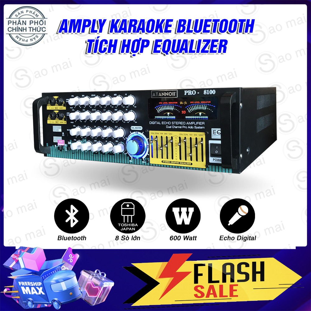Amply Bluetooth ATANNOII PRO-8100