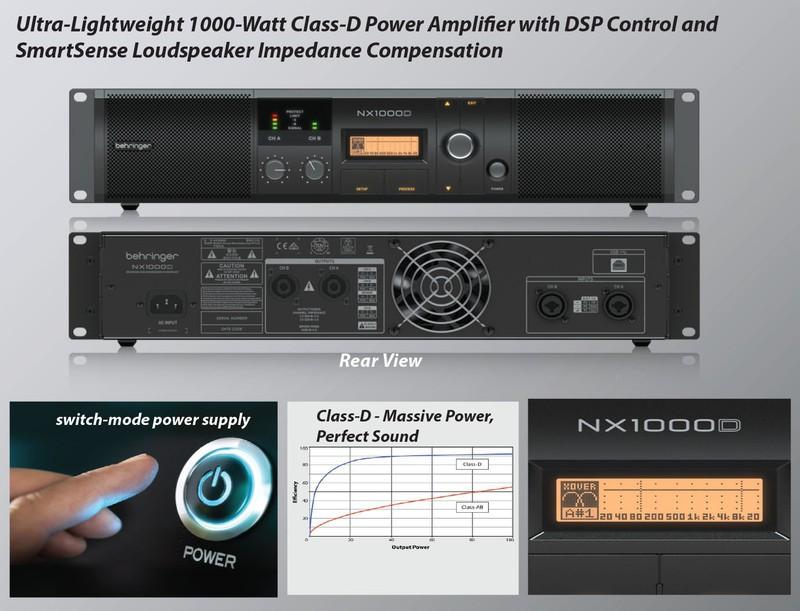 Bộ khuếch đại công suất loa Behringer NX1000