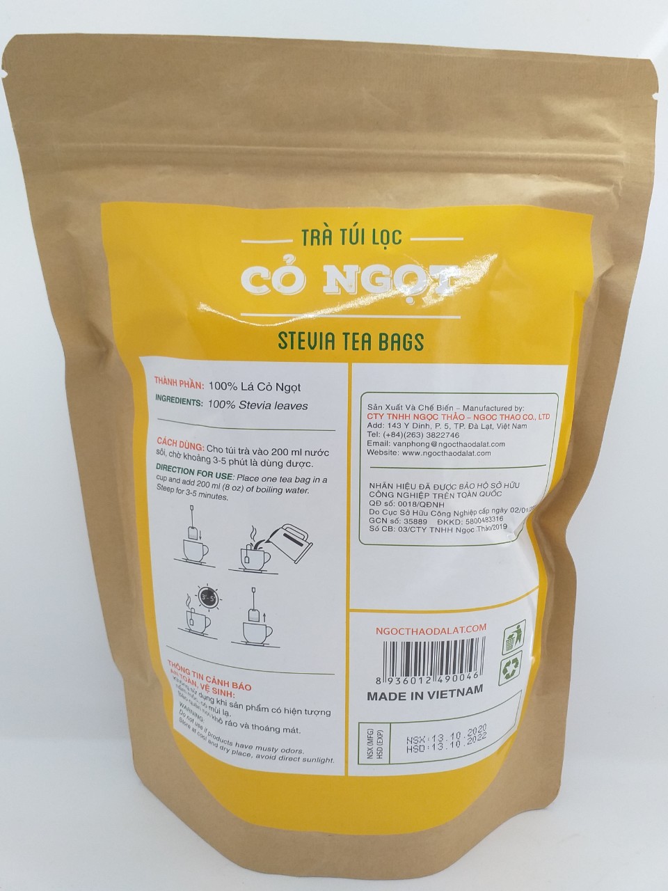 Trà Cỏ Ngọt Ngọc Thảo combo 3 gói