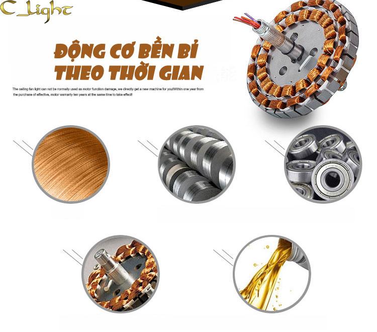 Quạt trần đèn - Quạt trần trang trí MSP 9906