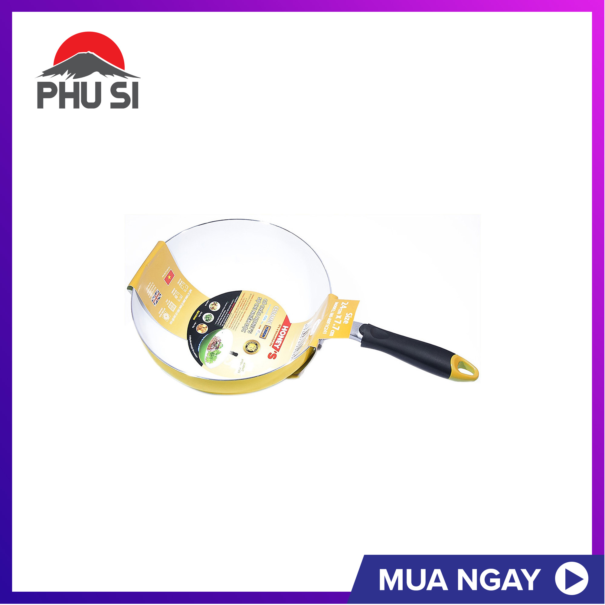 Chảo sâu ceramic Honey's HO-ADF1C261 26cm