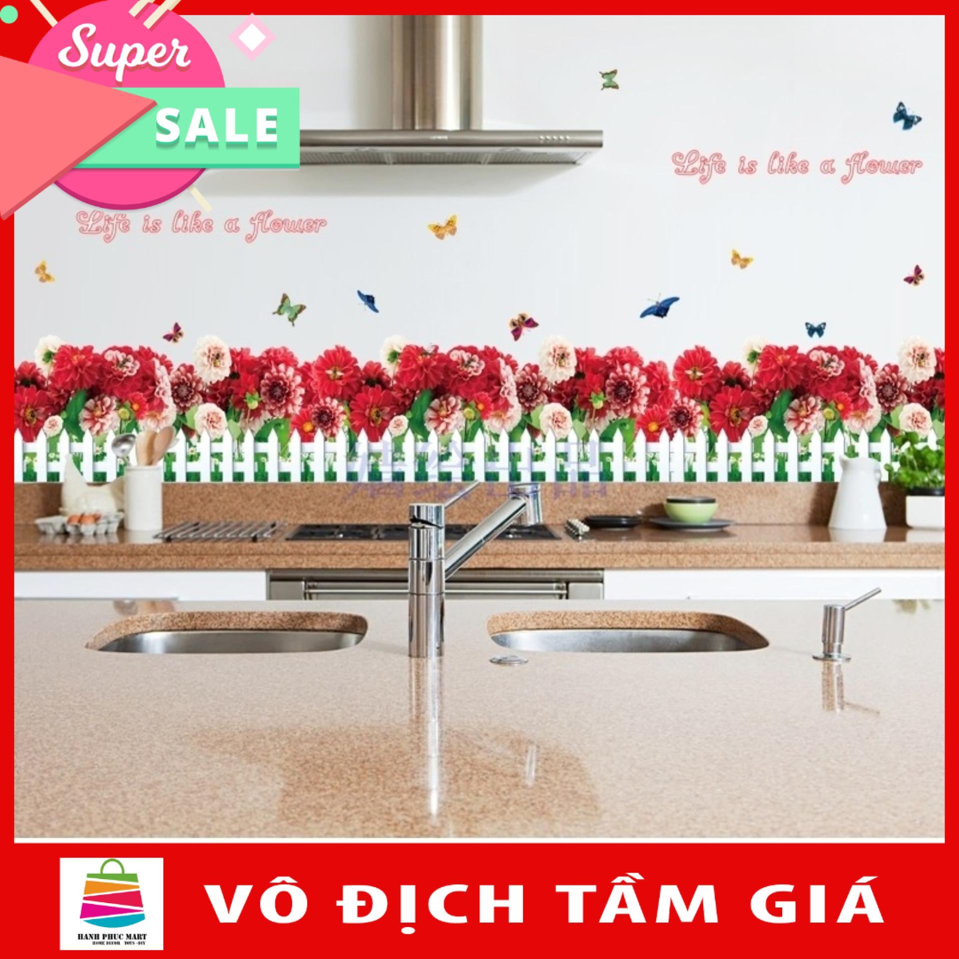 Decal trang trí Hoa Cúc
