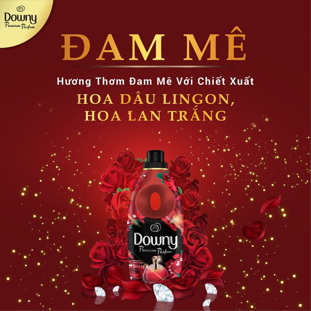 Nước xả vải Downy Đam mê 8.5L