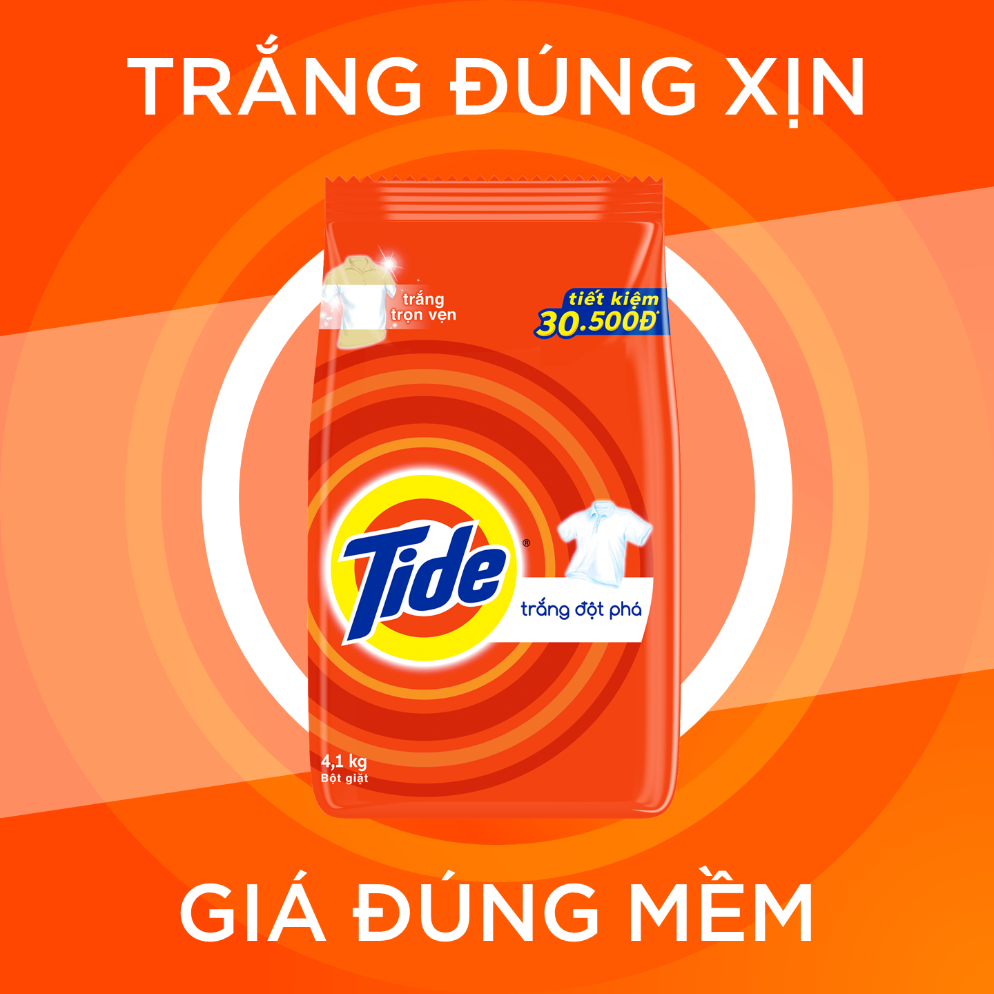 Bột giặt Tide Trắng đột phá 5.5kg