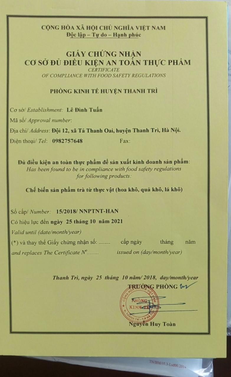 Trà Mộc Sắc Hoa Cẩm Chướng