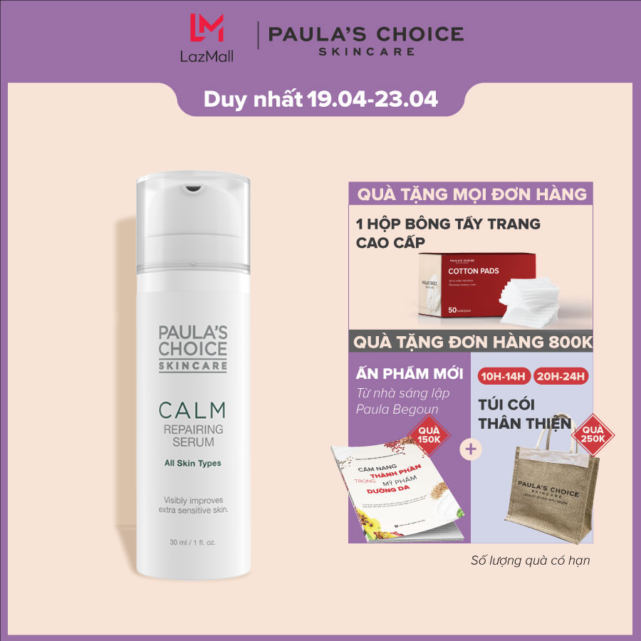 Tinh Chất Phục Hồi Cho Da Nhăn Nhạy Cảm Paula's Choice Calm Redness Relief Repairing Serum 30ml