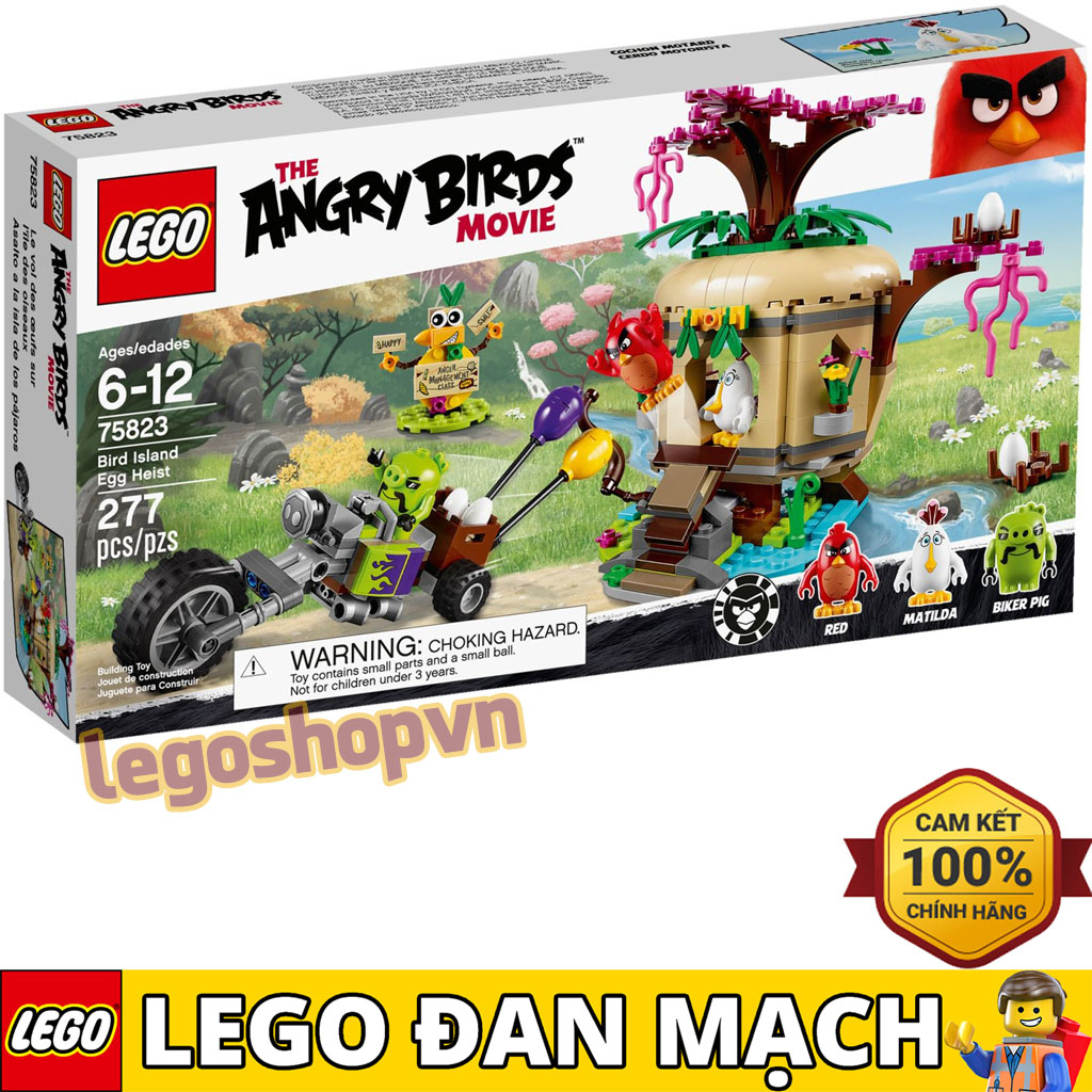 Mô Hình Lego Angry Birds 75823 - Siêu trộm đột nhập hòn đảo trứng
