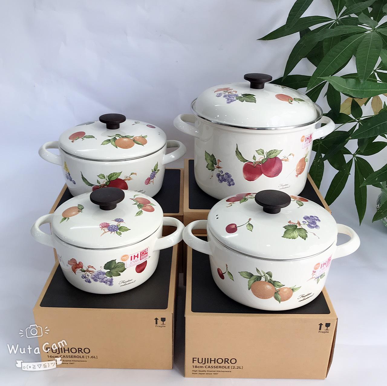 Bộ nồi tráng men Fujihoro FRV-4