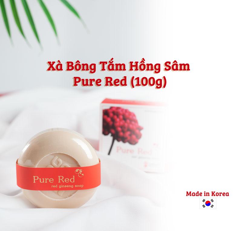 Xà Bông Tắm Pure Red Hồng Sâm