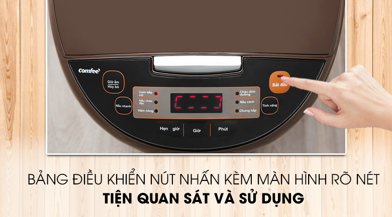 Nồi cơm điện Comfee CR-FD1820B 1.8L