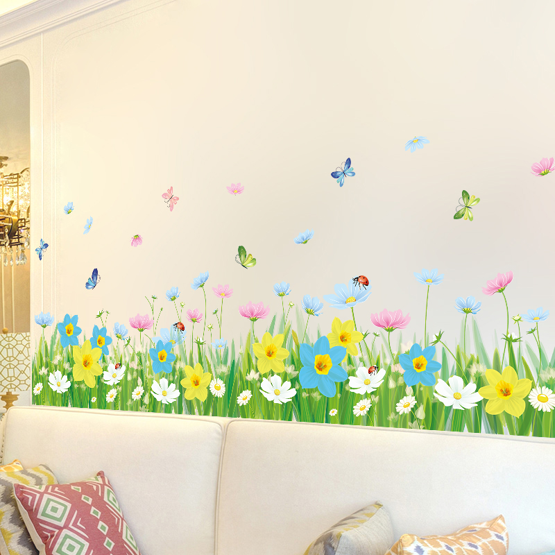 Decal chân cỏ mùa xuân