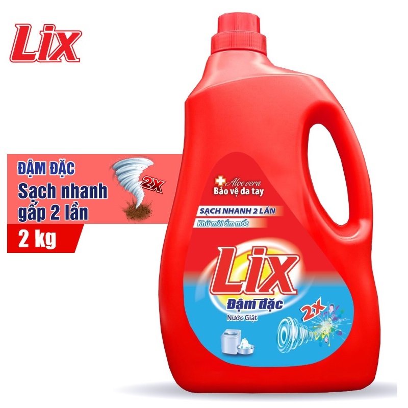 Nước giặt Lix Đậm Đặc 2kg