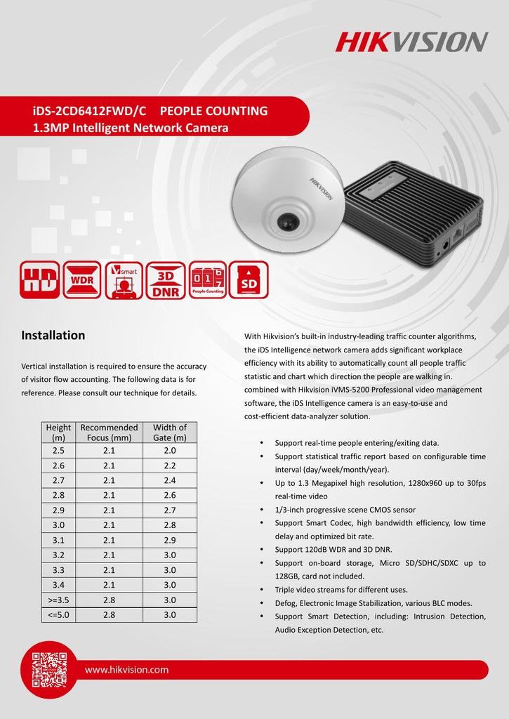 Camera đếm người vào ra IDS-2CD6412FWD-30/C